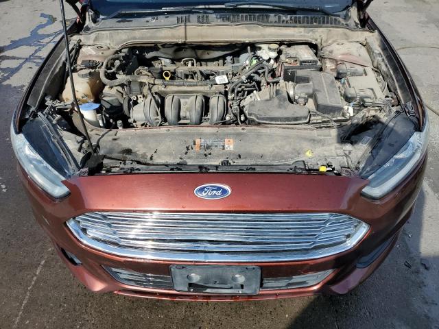 3FA6P0H72FR288402 - 2015 FORD FUSION SE MAROON photo 11