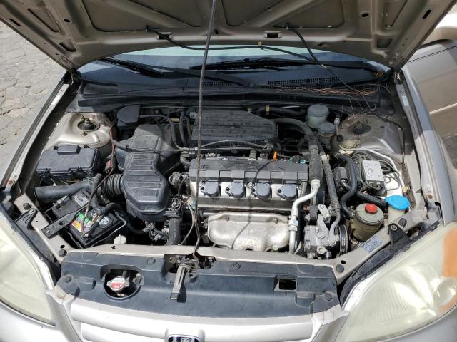 1HGES25701L021496 - 2001 HONDA CIVIC EX TAN photo 11