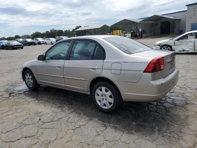 1HGES25701L021496 - 2001 HONDA CIVIC EX TAN photo 2