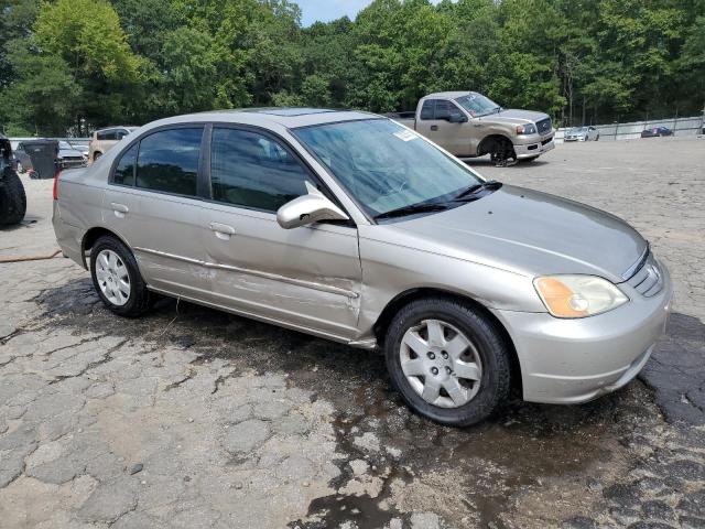 1HGES25701L021496 - 2001 HONDA CIVIC EX TAN photo 4