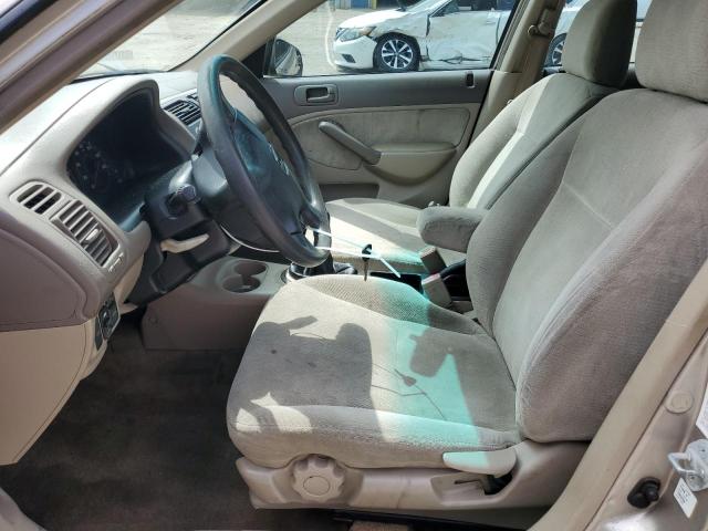 1HGES25701L021496 - 2001 HONDA CIVIC EX TAN photo 7