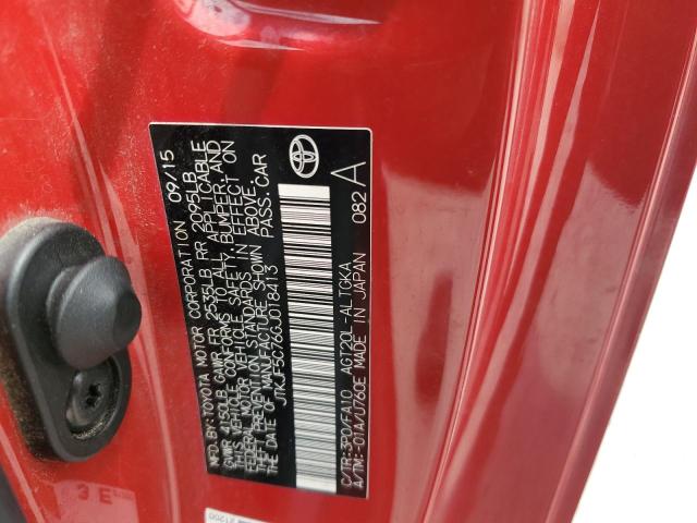 JTKJF5C76GJ018413 - 2016 TOYOTA SCION TC Qırmızı foto 13