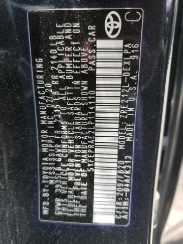 5YFEPRAE2LP114110 - 2020 TOYOTA COROLLA LE 黑色 照片 13