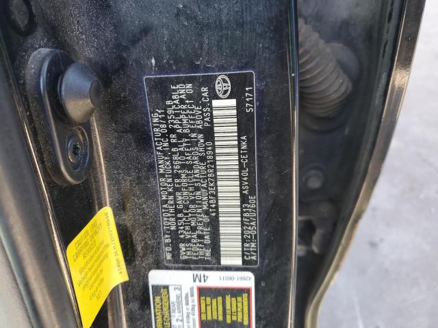 4T4BF3EK7BR218940 - 2011 TOYOTA CAMRY BASE BLACK photo 12