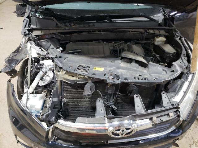 5TDJKRFH9FS181363 - 2015 TOYOTA HIGHLANDER XLE BLACK photo 12