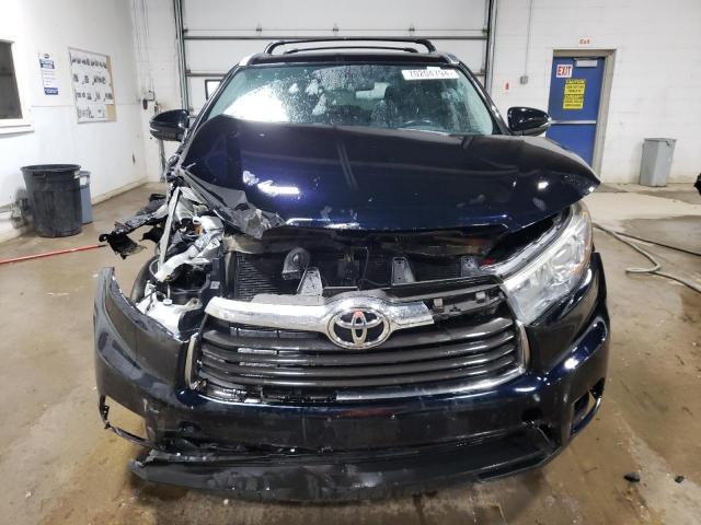 5TDJKRFH9FS181363 - 2015 TOYOTA HIGHLANDER XLE BLACK photo 5