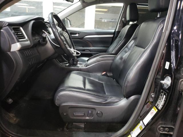 5TDJKRFH9FS181363 - 2015 TOYOTA HIGHLANDER XLE BLACK photo 7