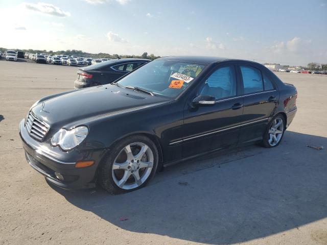 WDBRF52H57A941078 - 2007 MERCEDES-BENZ C 230 BLACK photo 1