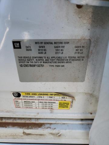 1G1ZK57B09F132751 - 2009 CHEVROLET MALIBU LTZ 白色 照片 13