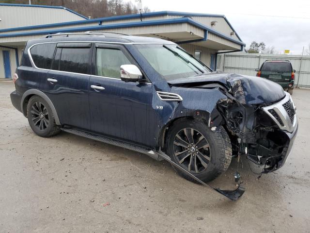 JN8AY2NE6H9700467 - 2017 NISSAN ARMADA PLATINUM BLUE photo 4