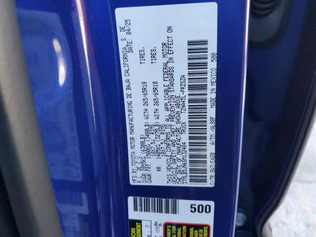3TMLB5JN6SM132484 - 2025 TOYOTA TACOMA DOUBLE CAB BLUE photo 12