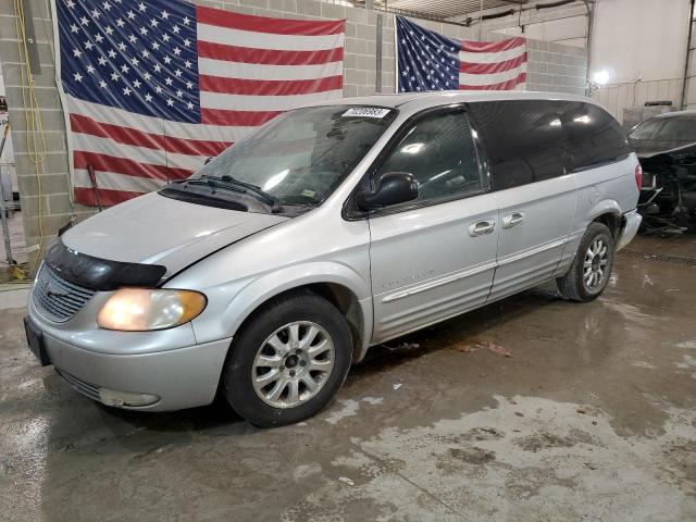 2C8GP54L91R213031 - 2001 CHRYSLER TOWN & COU LXI SILVER photo 1