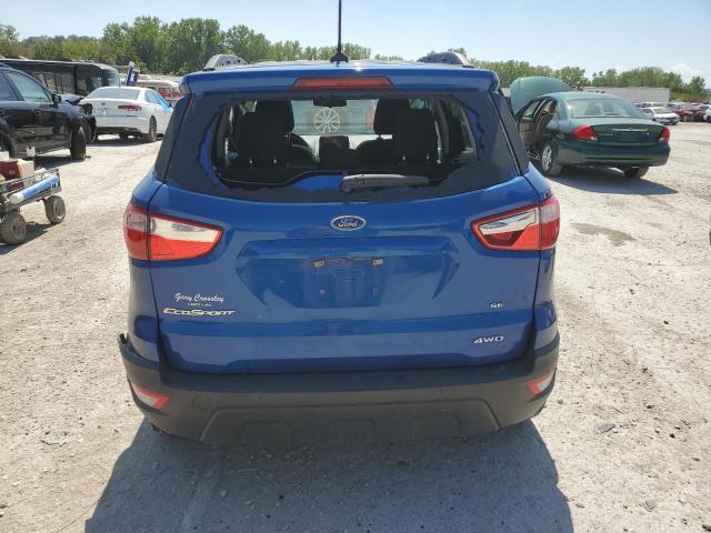 MAJ6S3GL4LC320436 - 2020 FORD ECOSPORT SE ლურჯი ფოტო 6