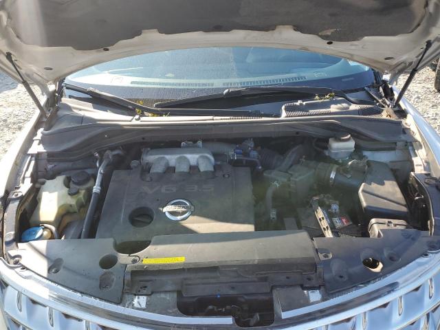 JN8AZ08W17W617633 - 2007 NISSAN MURANO SL SILVER photo 12