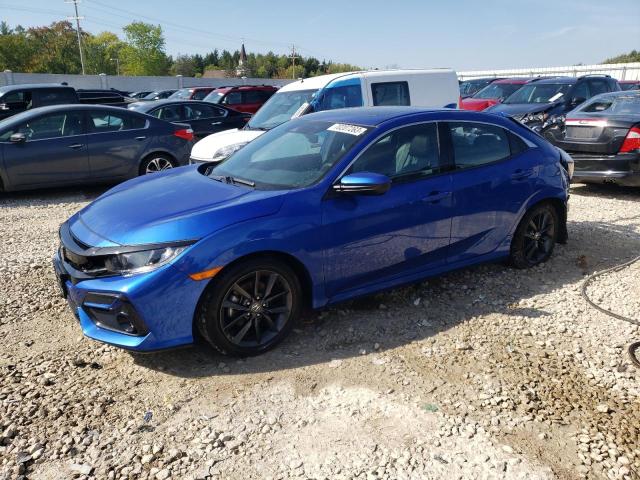 SHHFK7H89LU214528 - 2020 HONDA CIVIC EXL BLUE photo 1