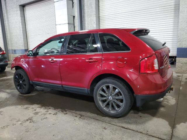 2FMDK4JC4DBC62017 - 2013 FORD EDGE SEL أحمر صورة 2