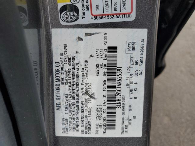 3LNHL2GC1AR625591 - 2010 LINCOLN MKZ GRAY photo 12