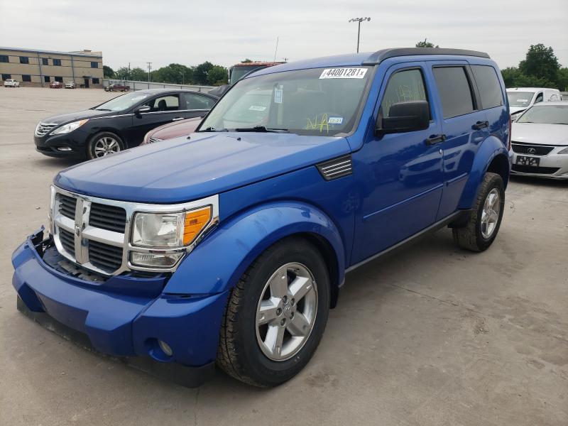 1D8GT58K98W114145 - 2008 DODGE NITRO SLT BLUE photo 2