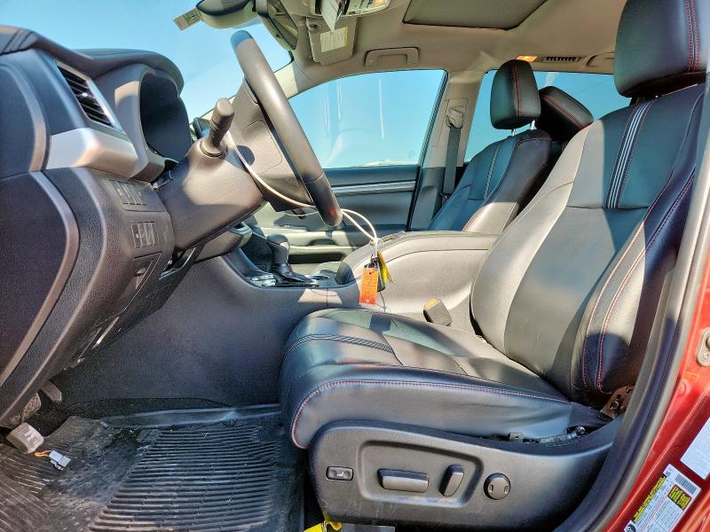 5TDJZRFH9KS968058 - 2019 TOYOTA HIGHLANDER SE წითელი ფოტო 7