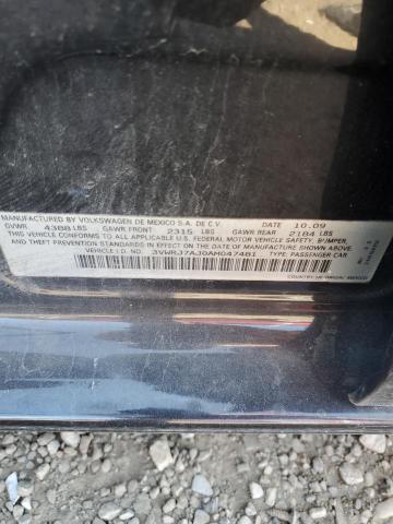 3VWRJ7AJ0AM047481 - 2010 VOLKSWAGEN JETTA WOLFSBURG 黑色 照片 12