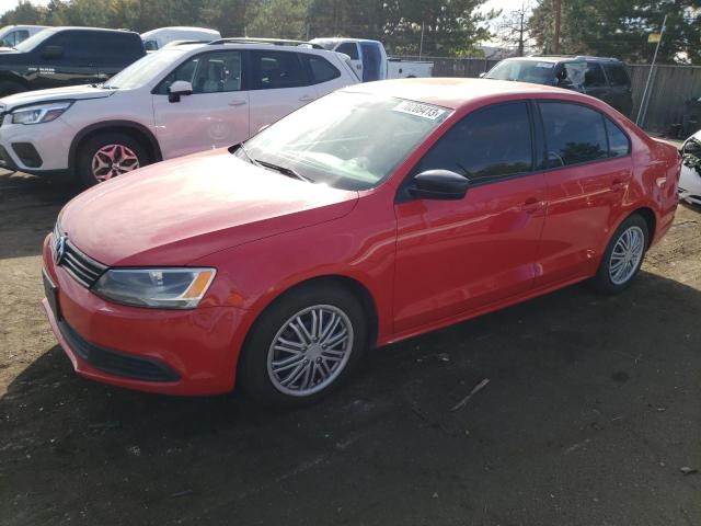 3VW2K7AJ1CM392133 - 2012 VOLKSWAGEN JETTA BASE 红色 照片 1