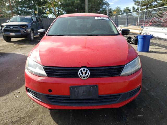 3VW2K7AJ1CM392133 - 2012 VOLKSWAGEN JETTA BASE 红色 照片 5