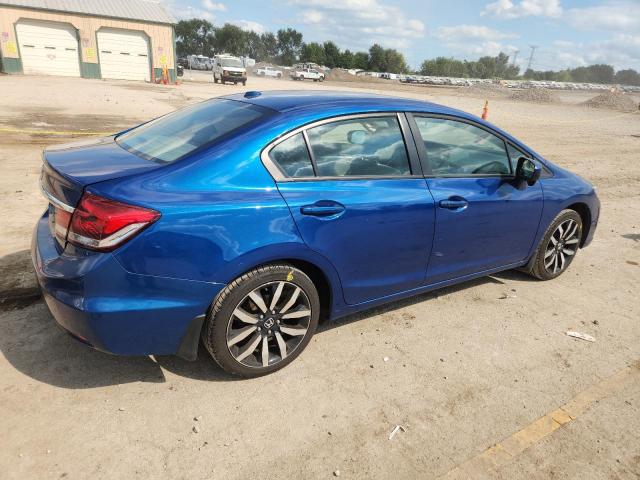 19XFB2F97FE084422 - 2015 HONDA CIVIC EXL BLUE photo 3
