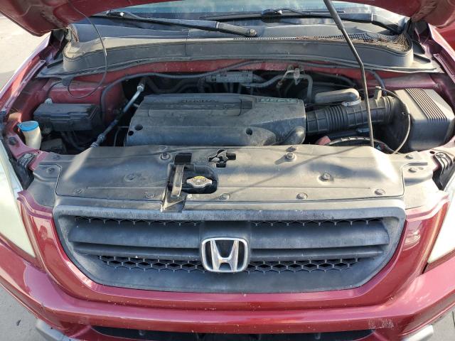 2HKYF18543H603208 - 2003 HONDA PILOT EXL RED photo 12