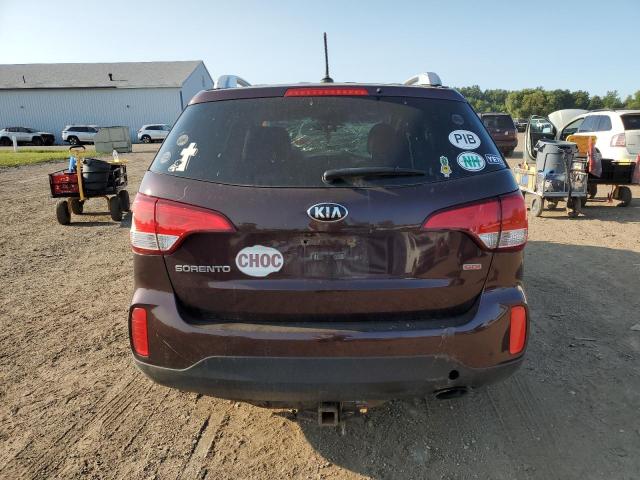 5XYKT4A65FG646518 - 2015 KIA SORENTO LX MAROON photo 6