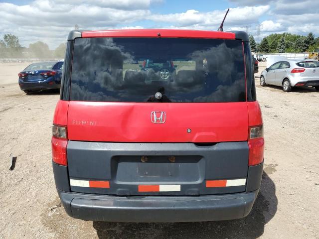 5J6YH28376L011939 - 2006 HONDA ELEMENT LX წითელი ფოტო 6