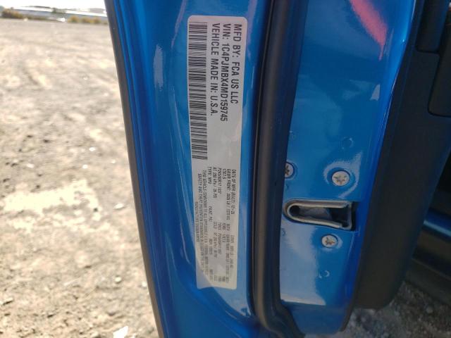 1C4PJMBX4MD159745 - 2021 JEEP CHEROKEE TRAILHAWK BLACK photo 12