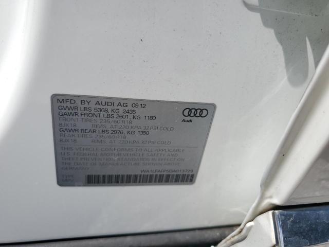 WA1LFAFP5DA013729 - 2013 AUDI Q5 PREMIUM PLUS 白色 照片 12
