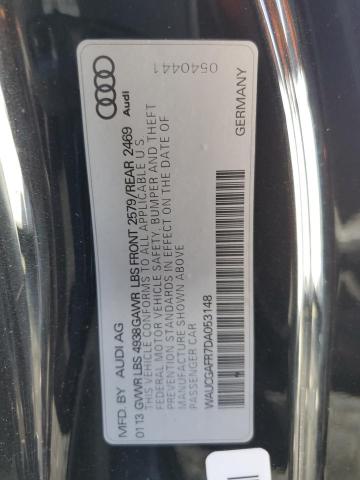 WAUCGAFR7DA053148 - 2013 AUDI S5 PREMIUM PLUS 黑色 照片 12