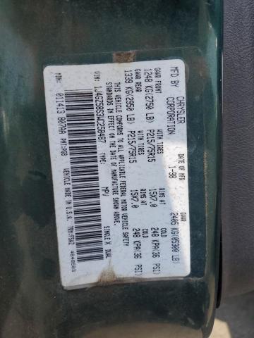 1J4GZ58S3WC258487 - 1998 JEEP GRAND CHER LAREDO 绿色 照片 12