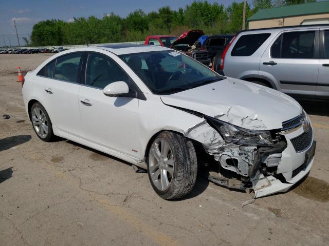 1G1PG5SB5E7235832 - 2014 CHEVROLET CRUZE LTZ WHITE photo 4