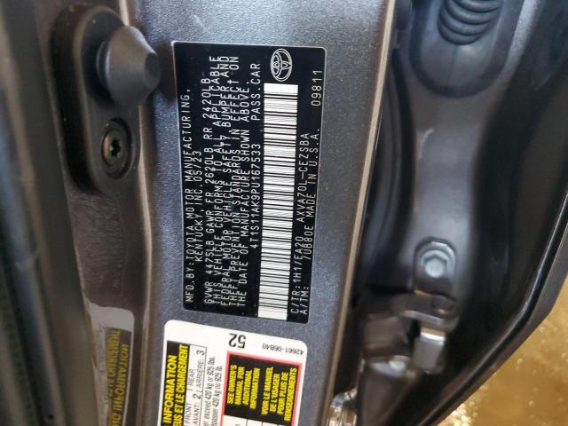 4T1S11AK9PU167533 - 2023 TOYOTA CAMRY SE NIGHT SHADE GRAY photo 13
