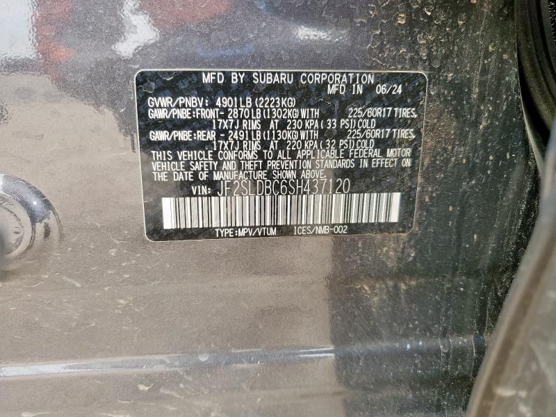 JF2SLDBC6SH437120 - 2025 SUBARU FORESTER PREMIUM ნაცრისფერი ფოტო 13