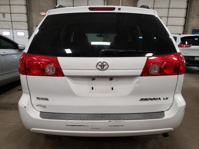 5TDZA23C86S572736 - 2006 TOYOTA SIENNA CE WHITE photo 6