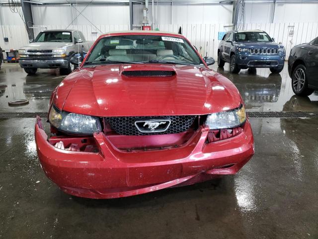 1FAFP44674F139496 - 2004 FORD MUSTANG RED photo 5