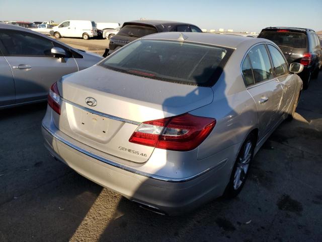 KMHGC4DF4CU185898 - 2012 HYUNDAI GENESIS 4.6L SILVER photo 3