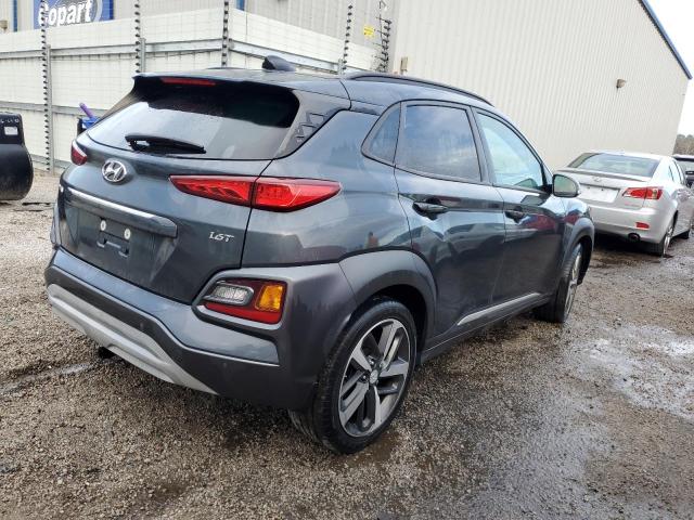 KM8K53A54JU095383 - 2018 HYUNDAI KONA ULTIMATE GRAY photo 3