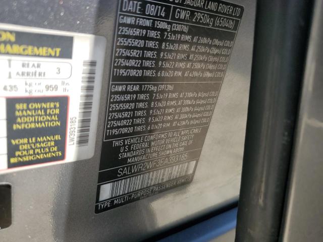 SALWR2WF3EA393185 - 2014 LAND ROVER RANGE ROVE HSE GRAY photo 13