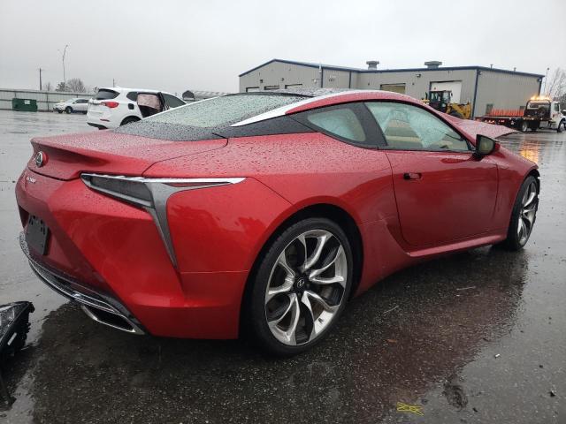 JTHAP5AY9MA102901 - 2021 LEXUS LC 500 RED photo 3