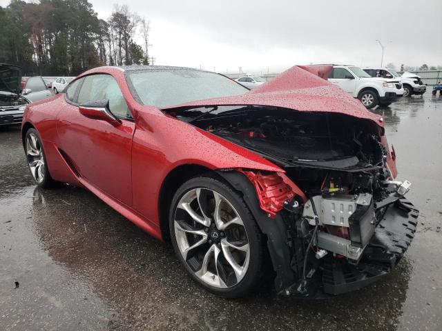 JTHAP5AY9MA102901 - 2021 LEXUS LC 500 RED photo 4