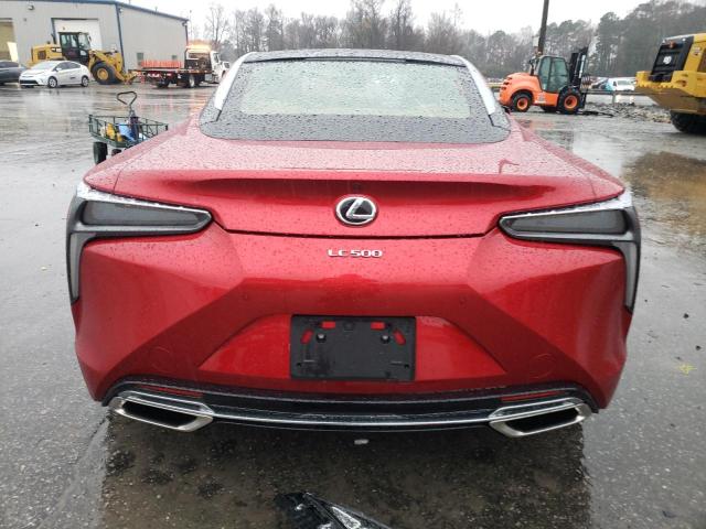 JTHAP5AY9MA102901 - 2021 LEXUS LC 500 RED photo 6