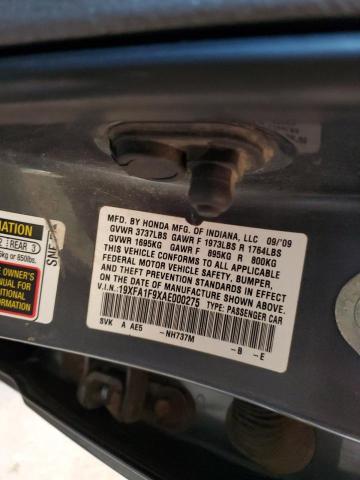 19XFA1F9XAE000275 - 2010 HONDA CIVIC EXL 灰色 照片 12