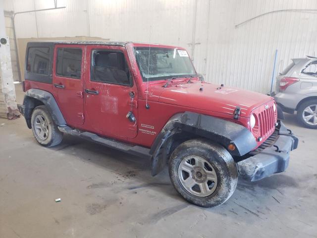 1C4BJWKG3CL102303 - 2012 JEEP WRANGLER U SPORT RED photo 4