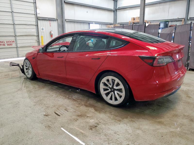 5YJ3E1EA8PF438864 - 2023 TESLA MODEL 3 RED photo 2