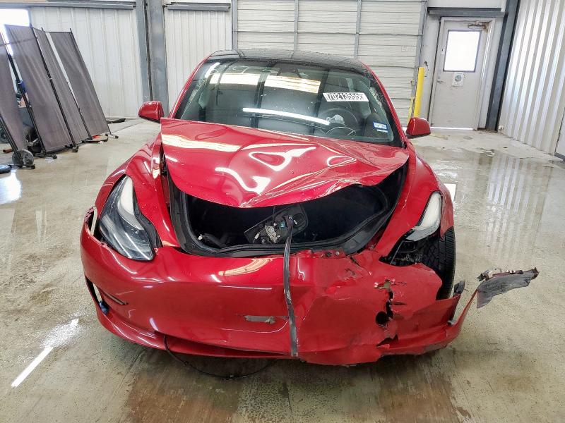 5YJ3E1EA8PF438864 - 2023 TESLA MODEL 3 RED photo 5