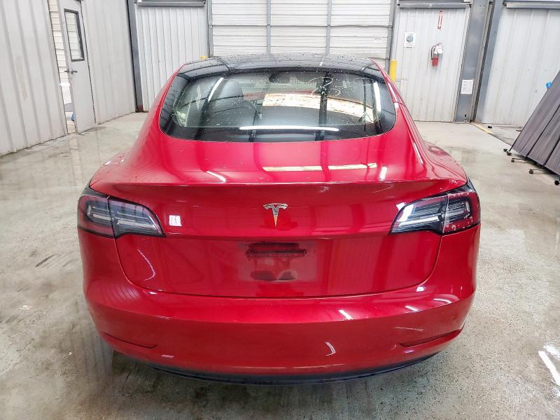 5YJ3E1EA8PF438864 - 2023 TESLA MODEL 3 RED photo 6